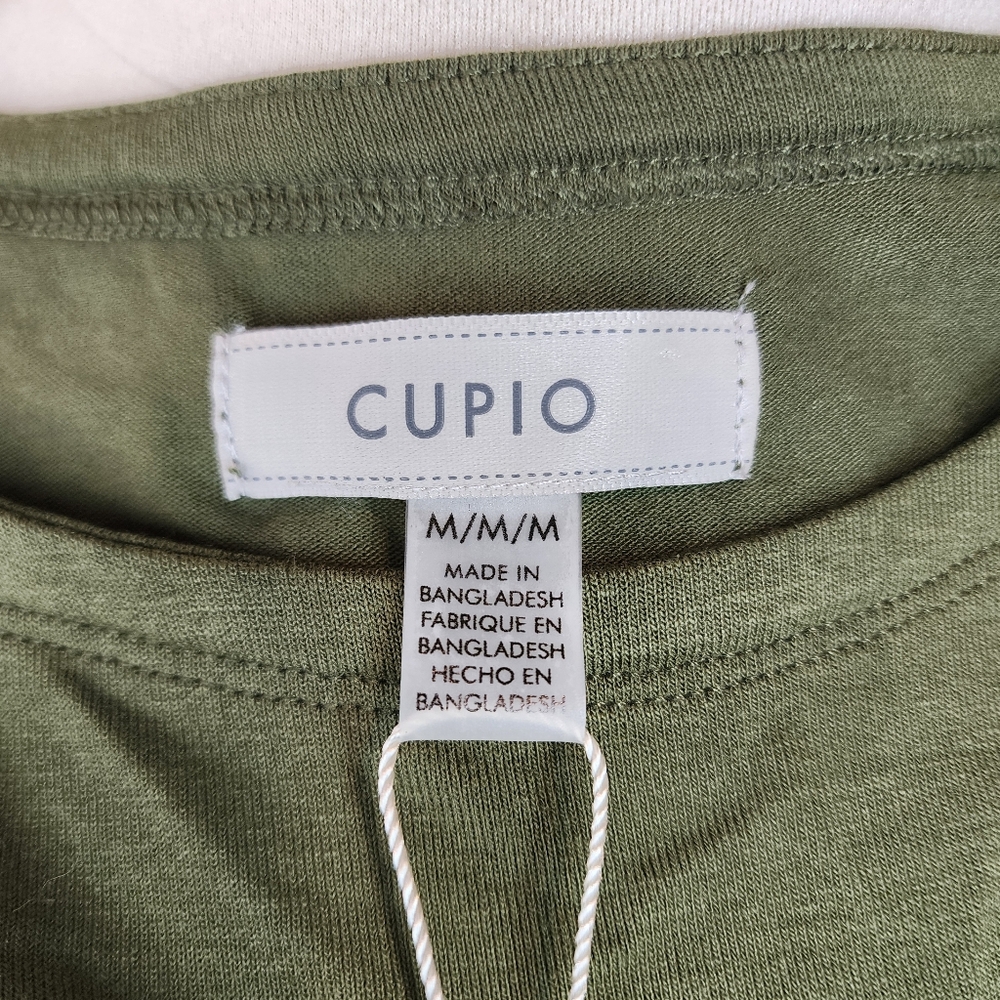 Cupio Cypress Green Cozy Short Sleeved Shirt - Picture 8 of 11